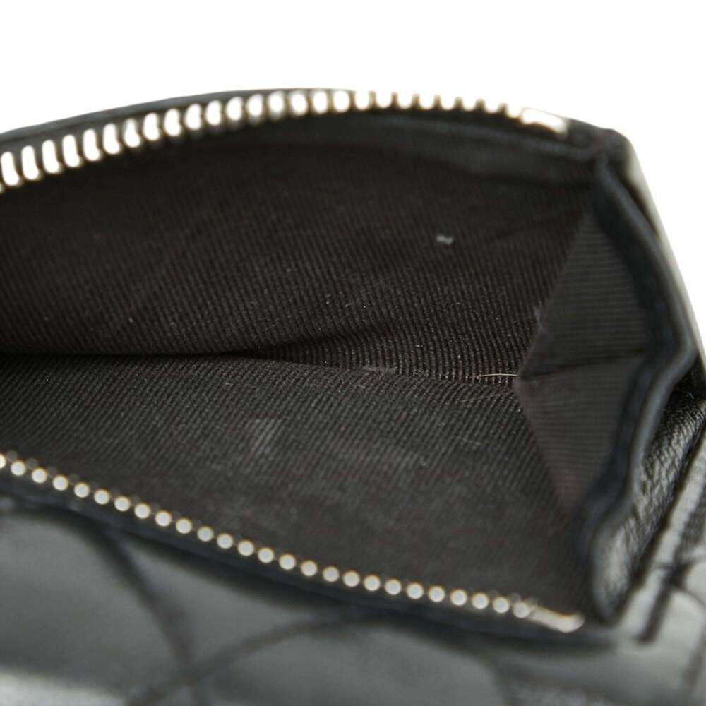 CHANEL Authentic Black Lambskin Leather Logo Wallet - Picture 6 of 10